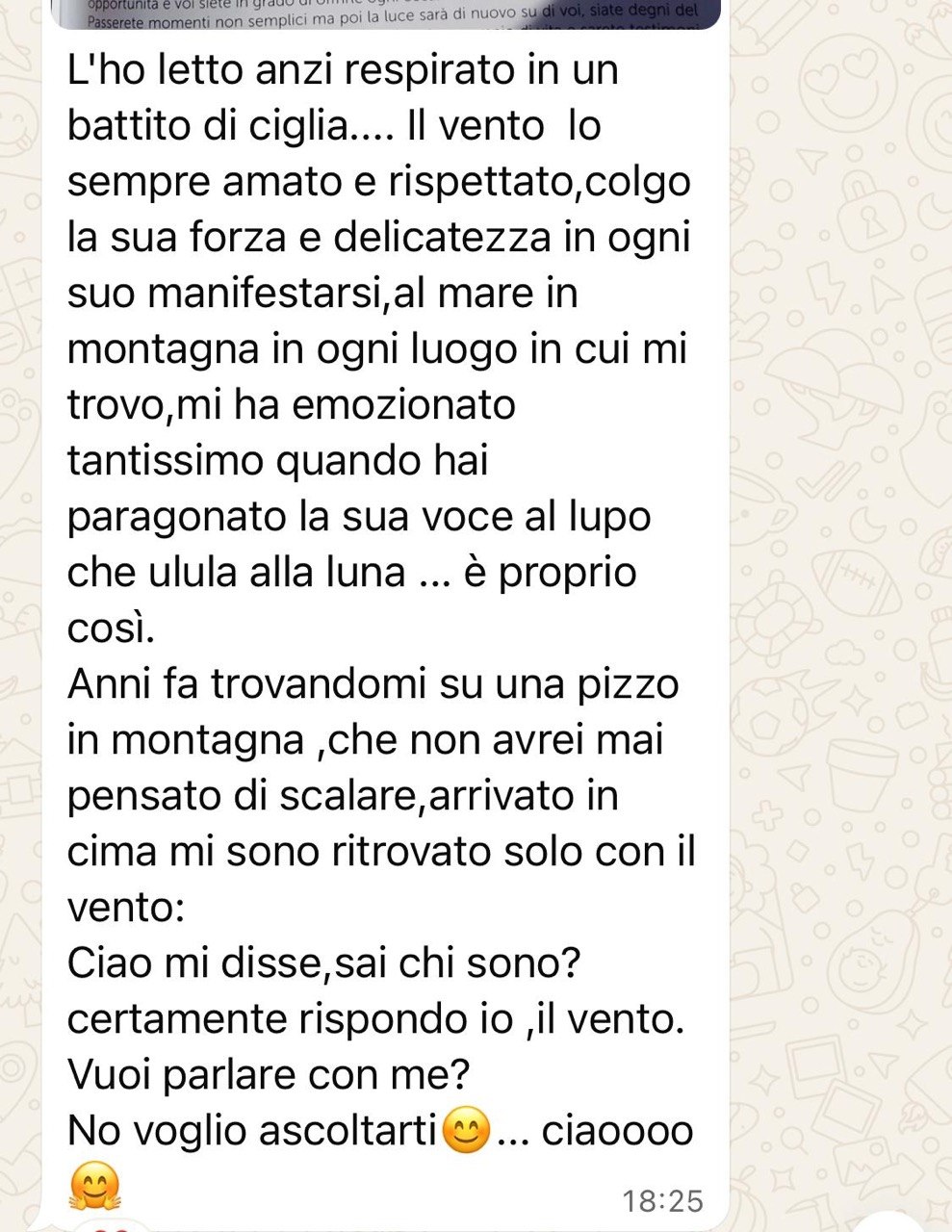 Testimonianza di una lettrice del libro